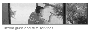Custom glass and film services